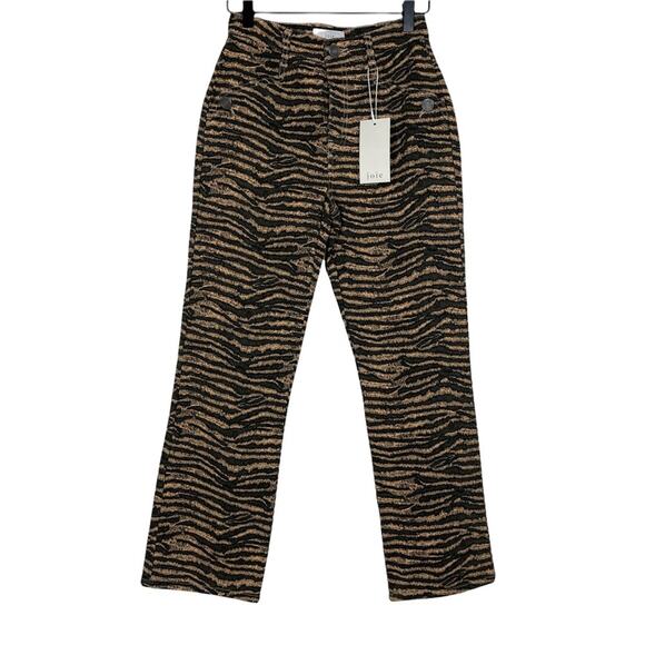 NWT New with tags Joie Sharma Animal Print High Rise Ankle Pants Size 24 - Picture 3 of 8
